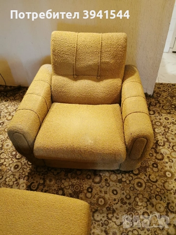 Холна гарнитура с разгъваем диван! , снимка 5 - Дивани и мека мебел - 53934980