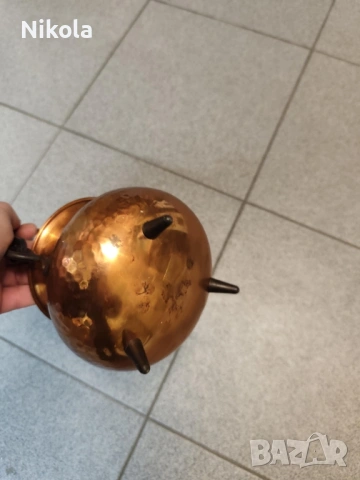 Малко медно менче , снимка 2 - Антикварни и старинни предмети - 53129290