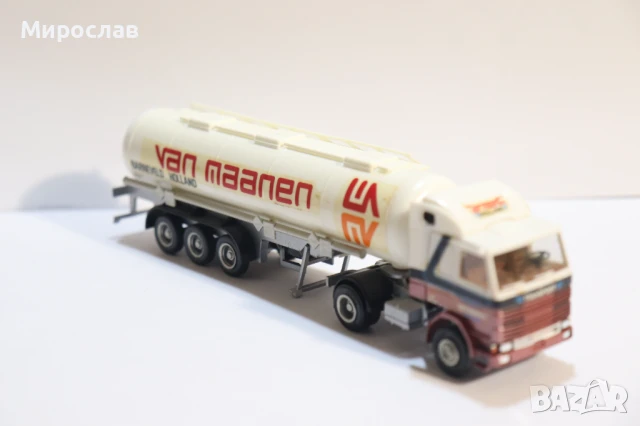 HERPA 1:87 H0 SCANIA ТИР КАМИОН ЦИСТЕРНА КОЛИЧКА МОДЕЛ, снимка 7 - Колекции - 50767269