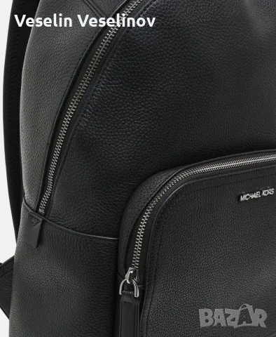 Чисто нова мъжка чанта Michael Michael Kors Leather backpack Cooper, снимка 2 - Чанти - 56494970