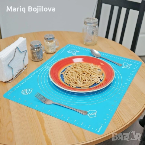 Силиконова постелка за печене, точене и месене, снимка 6 - Аксесоари за кухня - 53010673