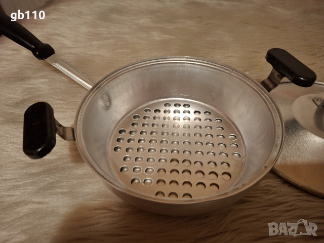 Тиган с решетка комплект от 3 части от алучиний - нов, снимка 6 - Съдове за готвене - 54208512