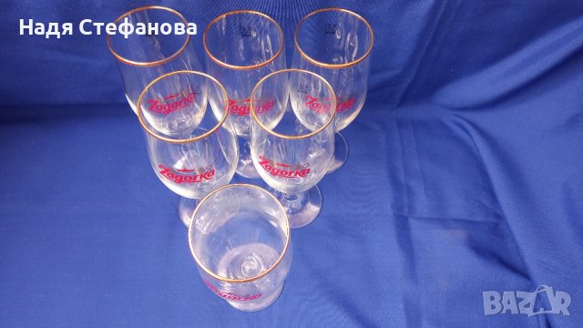 Бирени чаши загорка, столче, златен кант, 300 мл, 6 бр, снимка 7 - Чаши - 44480088