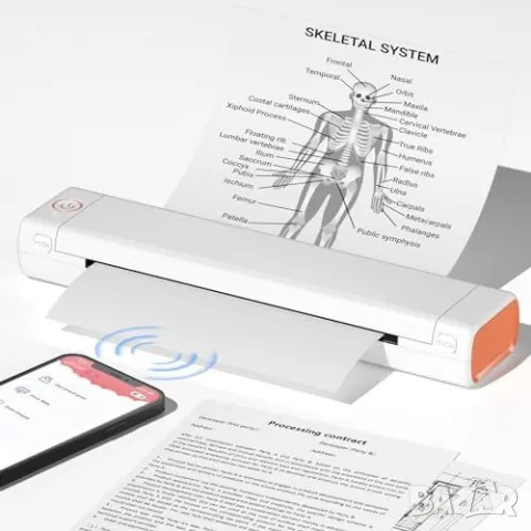 Нов ItriAce M08F A4 преносим термален принтер - безжичен, без мастило, снимка 7 - Друга електроника - 49321359
