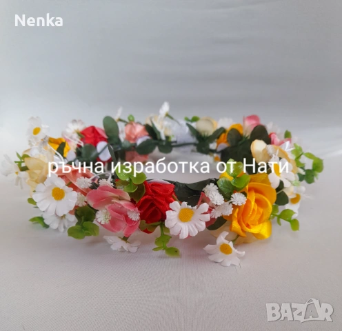 Венчета за Лазарки , снимка 3 - Аксесоари за коса - 53882537