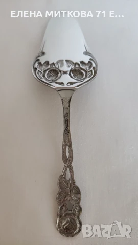 Масивна шпатула за сервиране на торта-декор "Хилдесхаймска роза", снимка 3 - Прибори за хранене, готвене и сервиране - 51240828