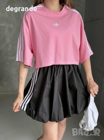Дамски сет Adidas в розово и зелено