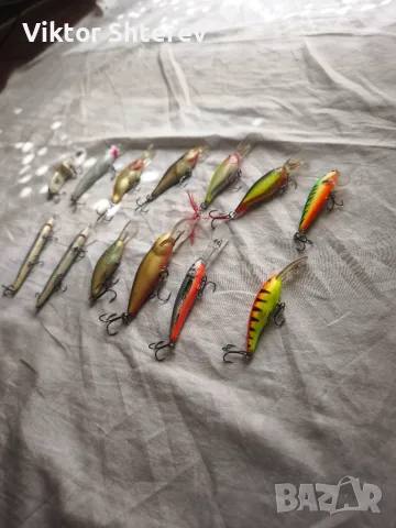 Комплект 13 бр. воблери – Rapala, Salmo, Halco RMG P50, Frenzy, снимка 2 - Такъми - 55978210
