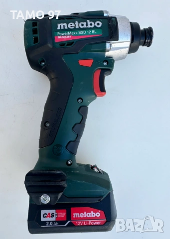 METABO PowerMaxx SSD 12 BL - Безчетков акумулаторен импакт 12V 2.0Ah, снимка 2 - Винтоверти - 53188988