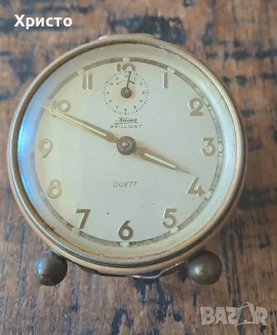 часовник стар немски Kaiser Brilliant Duett , антика уникат, снимка 3 - Антикварни и старинни предмети - 29025272