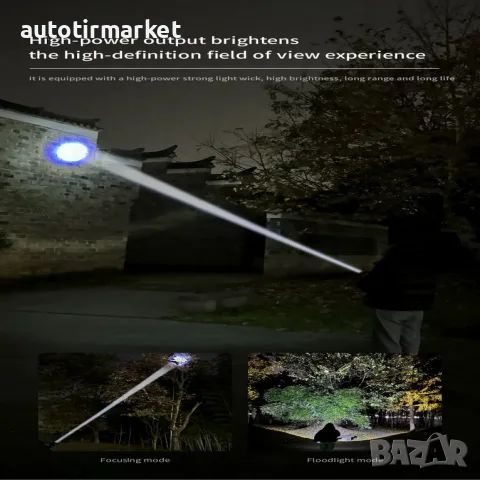 LED Фенер с USB зареждане – T621, снимка 4 - Аксесоари и консумативи - 56054802