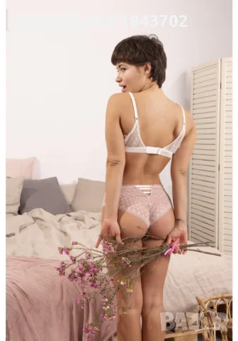 Дамски бикини в бежов цвят 5004, снимка 3 - Бельо - 48300344