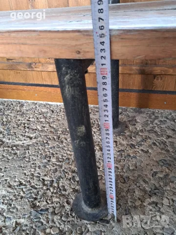 масивна маса с две скамейки, снимка 6 - Маси - 48764018