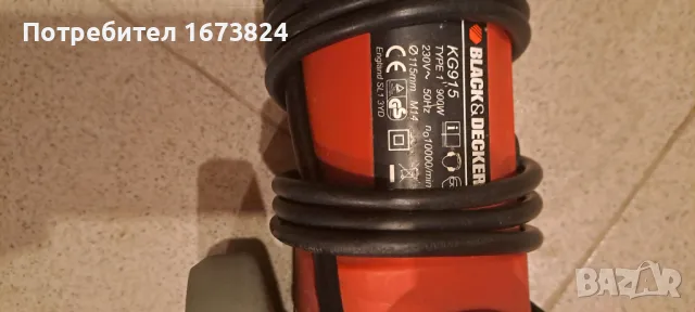 Ъглошлайф black &decker 900w, снимка 4 - Други инструменти - 48620860