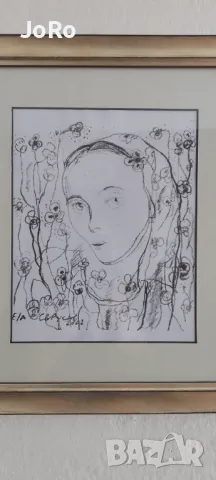 Проф. СВЕТЛИН РУСЕВ- "Мадона" едно малко Бижу , снимка 3 - Картини - 48048367