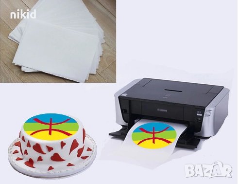 Ядивна вафлена хартия за печат плака принт сладкарска за торти, снимка 2 - Други - 38711040