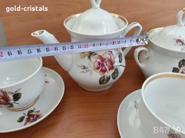 Руски порцеланов сервиз за чай , снимка 13 - Антикварни и старинни предмети - 30295651