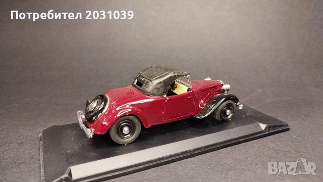 Citroen Cabriolet 1936 1/43, снимка 4 - Колекции - 44240645