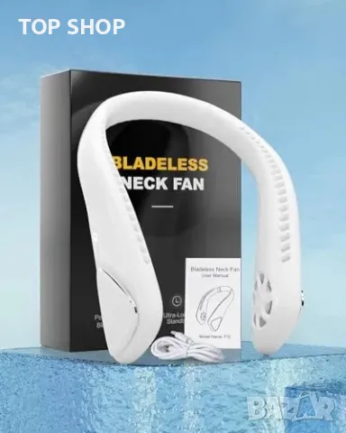 Нов Преносим безшумен вентилатор за врат, USB-C, 6000mAh, 3 скорости, снимка 9 - Друга електроника - 49804796