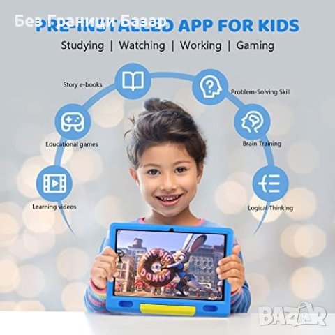 Нов Образователен Таблет за Деца, 2GB+64GB, Wi-Fi/Bluetooth, 5000mAh, снимка 7 - Таблети - 44248238