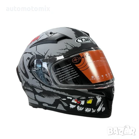 Каска за мотор WLT Matt Grey 2, снимка 3 - Аксесоари и консумативи - 50809667