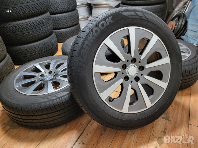 Джанти 17" 5х112 ОЕ Mercedes летни гуми 225/60/17 Hankook, снимка 8 - Гуми и джанти - 54045387