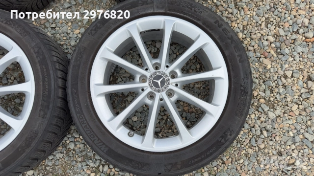 Гуми с джанти 205/55R17 за Mercedes-Benz, снимка 4 - Гуми и джанти - 51931900