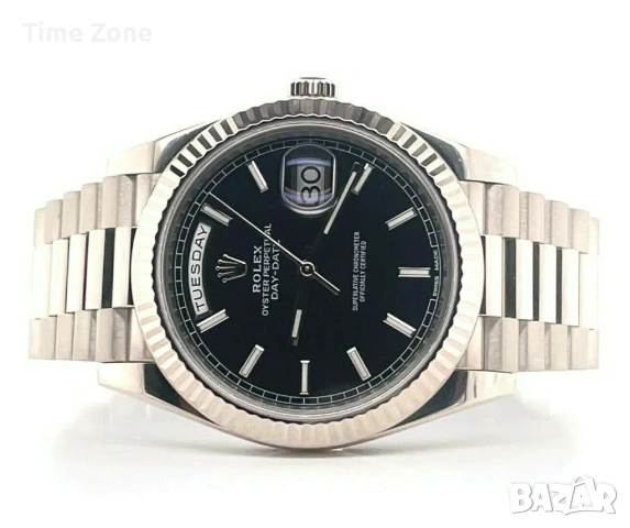 Rolex Day-Date 40mm President White Gold Black Dial Automatic Мъжки/ Унисекс Различни Варианти, снимка 10 - Мъжки - 54047749