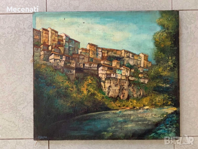 ВЕНЦИСЛАВ ЩЪРКОВ масло В. ТЪРНОВО, снимка 2 - Картини - 53110442