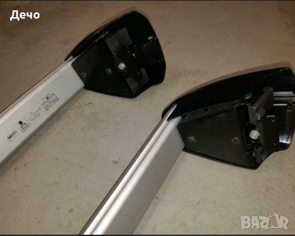 ОРИГИНАЛЕН БАГАЖНИК НАПРЕЧНИ ГРЕДИ ЗА АУДИ А3 8P SPORT BACK С НАДЛЪЖНИ ИНТЕГРИРАНИ РЕЛСИ ДОБРО СЪСТ., снимка 4 - Аксесоари и консумативи - 38035744