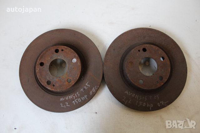 Предни спирачни дискове Тойота авенсис т25 2.2 150кс 07г Toyota avensis t25 2.2 150hp 2007