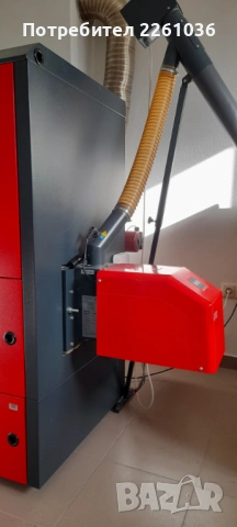 пелетен котел пелетерм 30кв.производство на гр.хасково със самопочистваща се горелка и бункер, снимка 2 - Отоплителни печки - 54189910