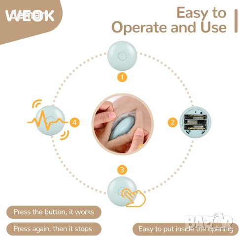 WEOK Плюшена играчка кученце за успокояване на кученце с топлинни пакети, снимка 2 - За кучета - 44182936