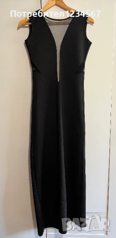 Нова дълга черна рокля , снимка 1