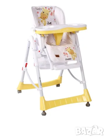 Бебешко Столче за хранене Lorelli Gusto Yellow Giraffe