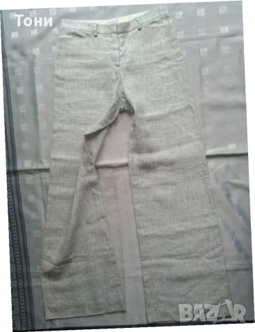 Панталон 100  % лен „Emporio Armani” , снимка 4 - Панталони - 29247244