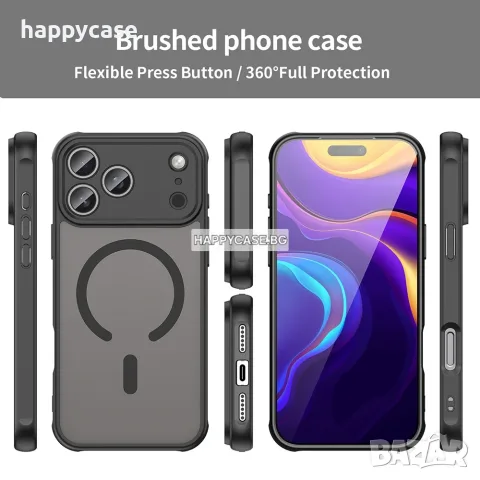 Apple iPhone 18 Pro Max / 18 Pro / 17 Pro Max / 17 Pro / FROSTED MAGSAFE Матов кейс гръб, снимка 2 - Калъфи, кейсове - 56120314