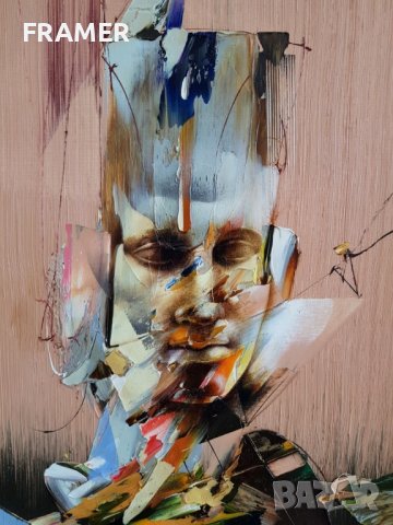 Николай Алексиев Реликва 2007г. картина с маслени бои, снимка 3 - Картини - 37979548