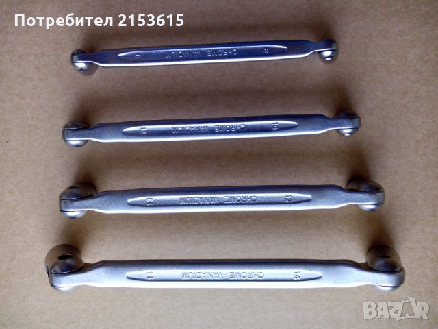bahco 4 броя качествени глухи ключове рамена  chrome vanadium, снимка 4 - Ключове - 29589528
