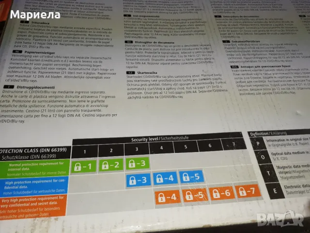 ШРЕДЕР HAMA HOME X12CD /50544 , Унищожител за документи,дискове и карти, снимка 10 - Друга електроника - 48981677