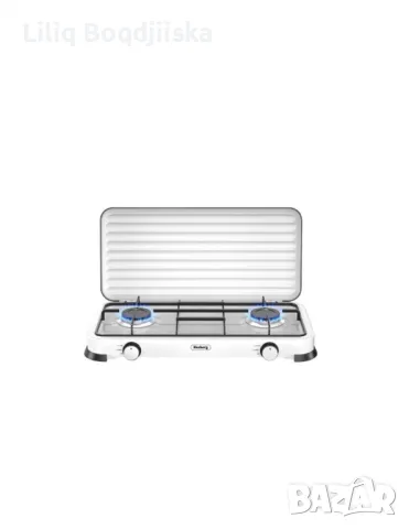 Двоен газов котлон с капак Rosberg, 30mbar\2x2.2kWh, снимка 1