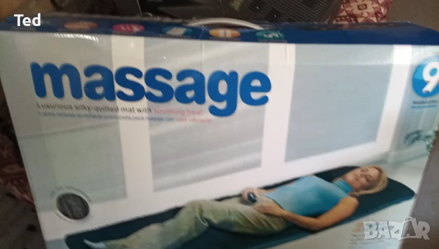 Масажор, постелка за релаксация,работи с масаж и затопляне, снимка 3 - Масажори - 50448501