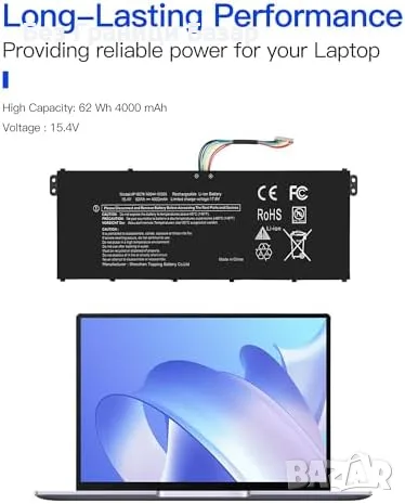 Нова лаптоп AP18C7M Батерия 15.4V 4000mAh за Acer Swift 3 5 Spin 5 ConceptD Aspire Vero