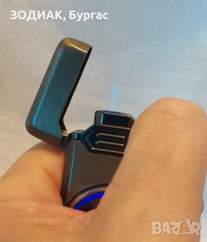 НОВА Газова Запалка с Часовник, снимка 3 - Запалки - 27496079