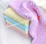 Ръчно плетено бебешко одеало Ализе пуфи, снимка 1 - Спално бельо и завивки - 39158300