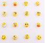 Еможи Emoji емотикони смайли 10 бр дървени копчета, снимка 3