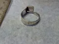 СТАР СТИЛЕН СРЕБЪРЕН ПРЪСТЕН СРЕБРО 925 с ГНЕЗДО За ВГРАЖДАНЕ на СКЪПОЦЕНЕН КАМЪК 49422, снимка 6