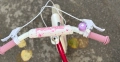 Велосипед за момиче 14" Flower Pink, с помощни колела, снимка 6