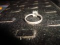 СРЕБЪРЕН НЕЖЕН АРТ ПРЪСТЕН СРЕБРО 925 с ФАСЕТИРАН ЦИРКОН 26218, снимка 9