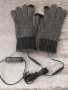 USB Отопляеми плетени ръкавици - Сиви, снимка 1